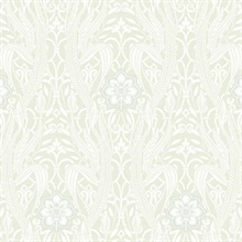 Gatsby Beige Damask Wallpaper