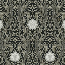 Gatsby Black Damask Wallpaper