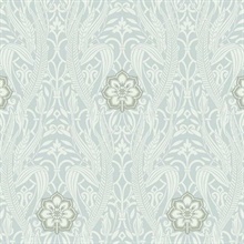 Gatsby Sky Damask Wallpaper