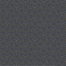 Gautier Blue Tessellate Wallpaper