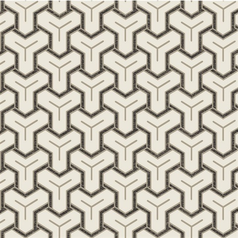 Gautier Cream Tessellate Wallpaper