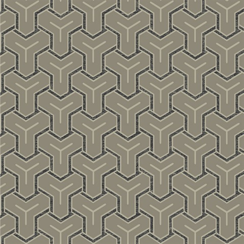 Gautier Silver Tessellate Wallpaper