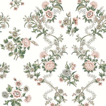 Genevieve Blush Floral Trail Wallpaper