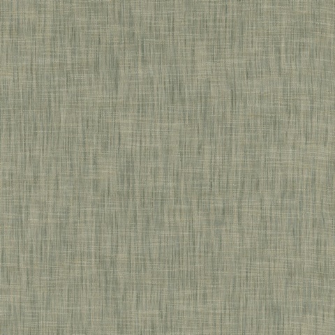 Genji Green Woven Wallpaper