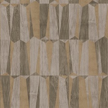Geo Ash Point Wood Effect Motif Vertical Wood Fabric Wallpaper