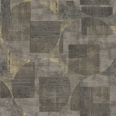 Geo Canvas Brown Wallpaper
