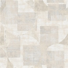 Geo Canvas White Wallpaper