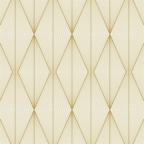 Geo Diamond Geometric Goldenrod Peel and Stick Wallpaper