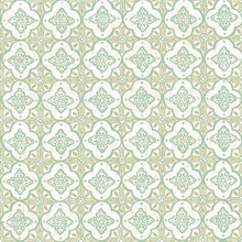 Geo Green Quatrefoil