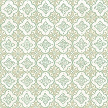 Geo Green Quatrefoil