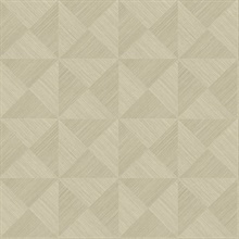 Geo Inlay Khaki Peel and Stick Wallpaper