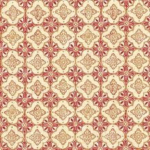 Geo Red Quatrefoil