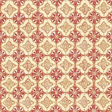 Geo Red Quatrefoil