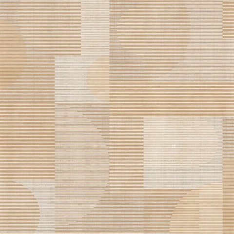 Geo Rhythm Beige Wallpaper