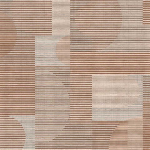Geo Rhythm Taupe Wallpaper