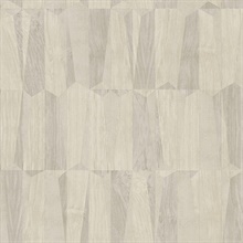 Geo Taupe Point Wood Effect Motif Vertical Wood Fabric Wallpaper
