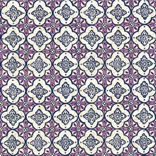 Geo Violet Quatrefoil