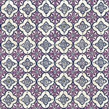 Geo Violet Quatrefoil