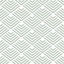 Geometric Chevron Diamond Green Peel and Stick Wallpaper