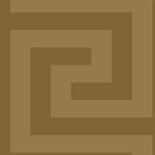 Geometric Maze Geometric Antique Gold Peel and Stick Wallpaper