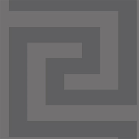 Geometric Maze Geometric Graphite Peel and Stick Wallpaper