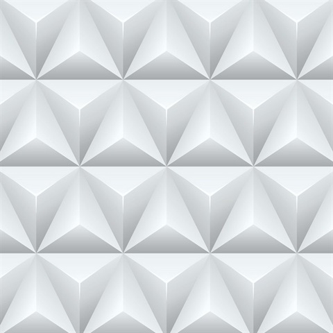 Geometric Triangle Origami Grey Peel and Stick Wallpaper