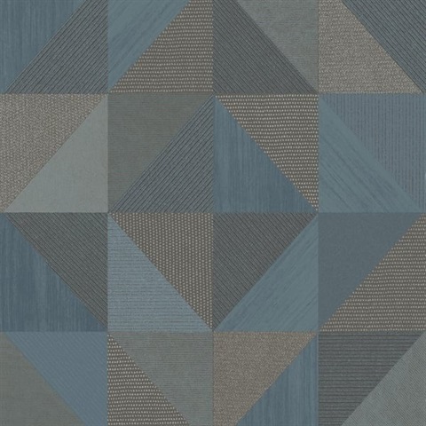 Geometrico Congo Blue Italian Wallpaper