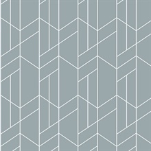 Geometry Geometric Light Blue Peel and Stick Wallpaper