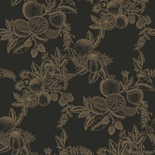 Gerty Gold Fruit Toile Wallpaper
