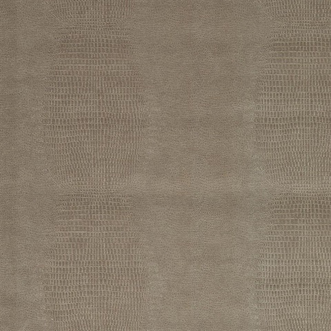 Gharial Light Grey Crocodile Skin Textured Wallpaper