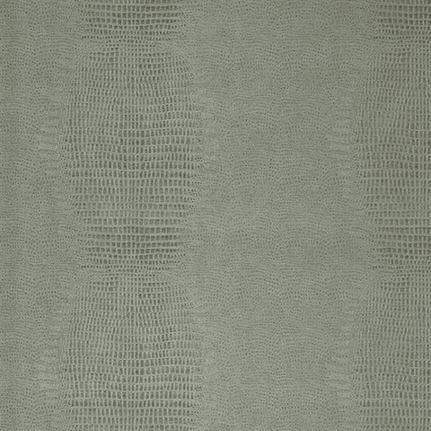 Gharial Mint Green Crocodile Skin Textured Wallpaper