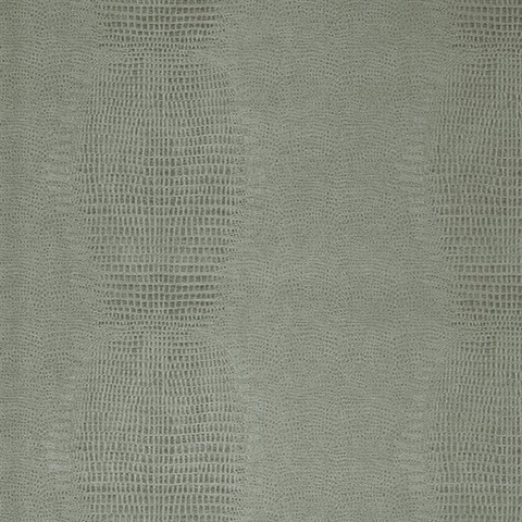 Gharial Mint Green Crocodile Skin Textured Wallpaper