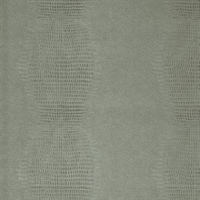 Gharial Mint Green Crocodile Skin Textured Wallpaper