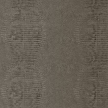 Gharial Mocha Brown Crocodile Skin Textured Wallpaper