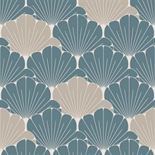 Giant Art Deco Gingko Leaf Green Wallpaper