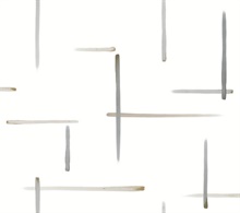 Gilded Sumi-E Black & Gold Paint Strokes Wallpaper