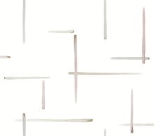Gilded Sumi-E Orchid & Glint Paint Strokes Wallpaper