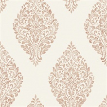 Gillian Rose Gold Medallion Wallpaper
