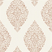 Gillian Rose Gold Medallion Wallpaper