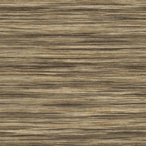 Gita Chocolate Horizontal Weave Wallpaper