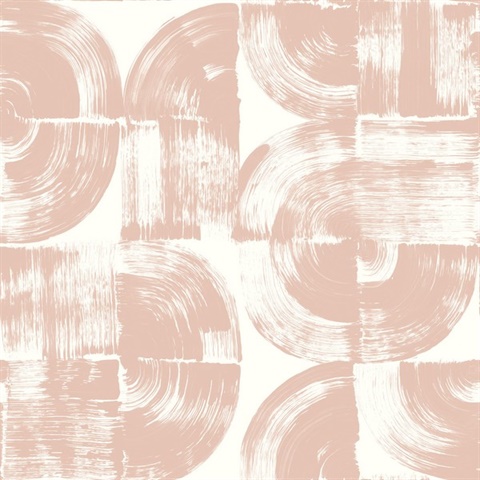 Giulietta Blush Painterly Geometric Wallpaper