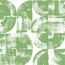 Giulietta Green Painterly Geometric Wallpaper