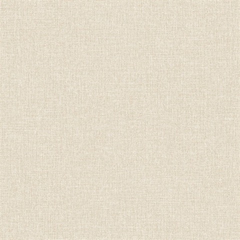 Glen Beige Textured Linen Wallpaper