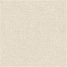 Glen Beige Textured Linen Wallpaper