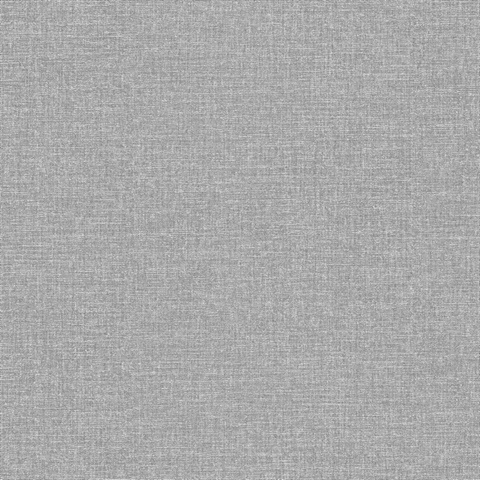 Glen Dark Grey Textured Linen Wallpaper