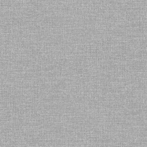 Glen Dark Grey Textured Linen Wallpaper