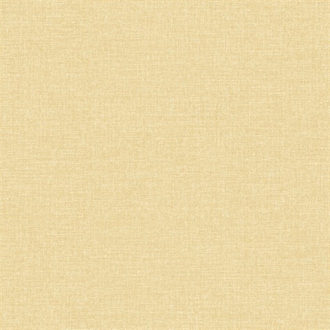 Glen Mustard Textured Linen Wallpaper