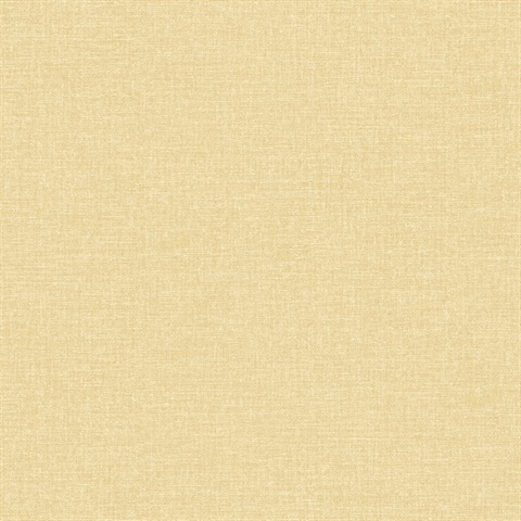 Glen Mustard Textured Linen Wallpaper