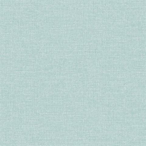 Glen Teal Textured Linen Wallpaper