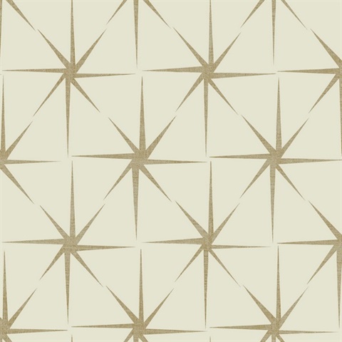 Glint Evening Star Metallic Geometric Wallpaper